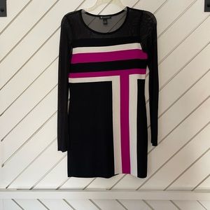 Sheer sleeve dressy dress